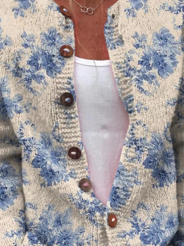 DAYSIE™ | Cardigan en maille vintage