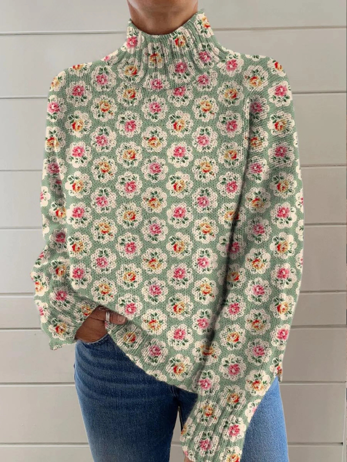 MARLOWE - floral vert sauge