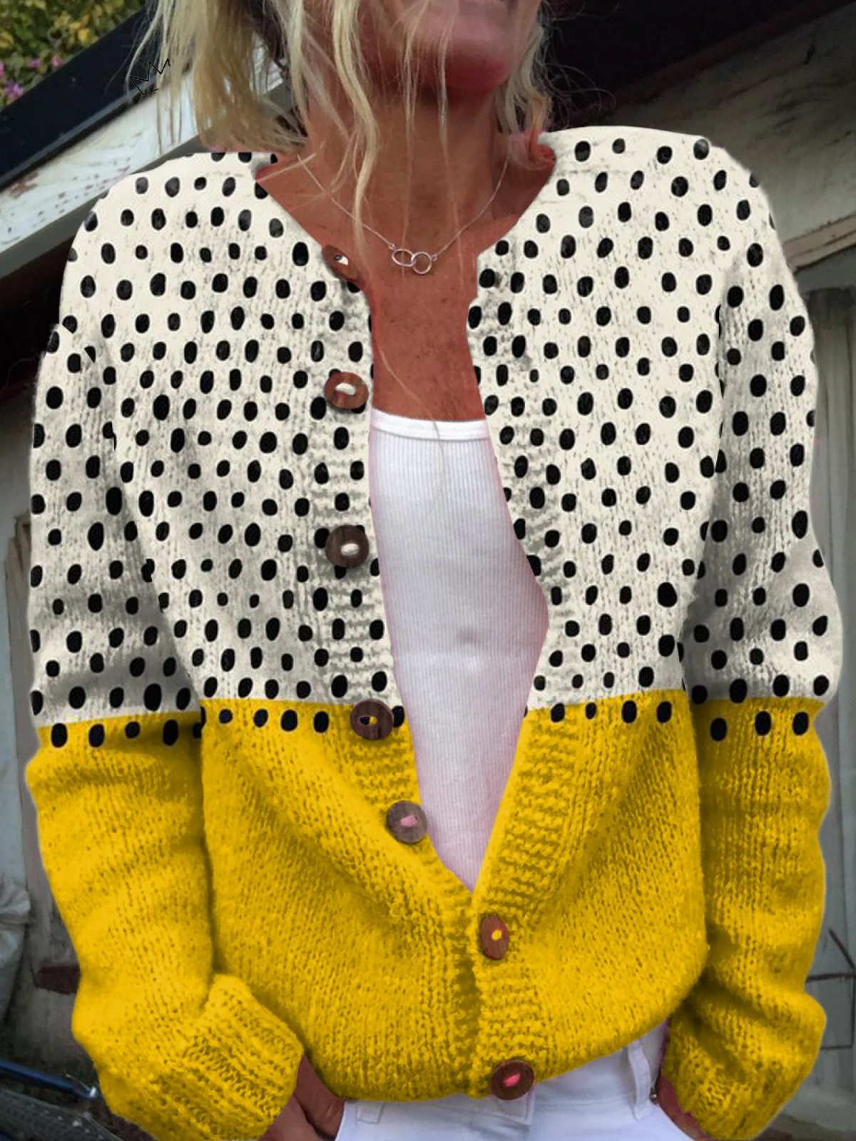 JUNELLA™ | Cardigan en maille vintage
