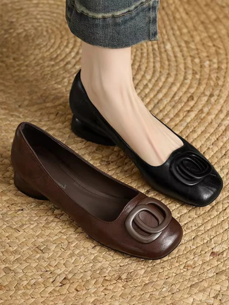 OPIUM - Ballerines en cuir