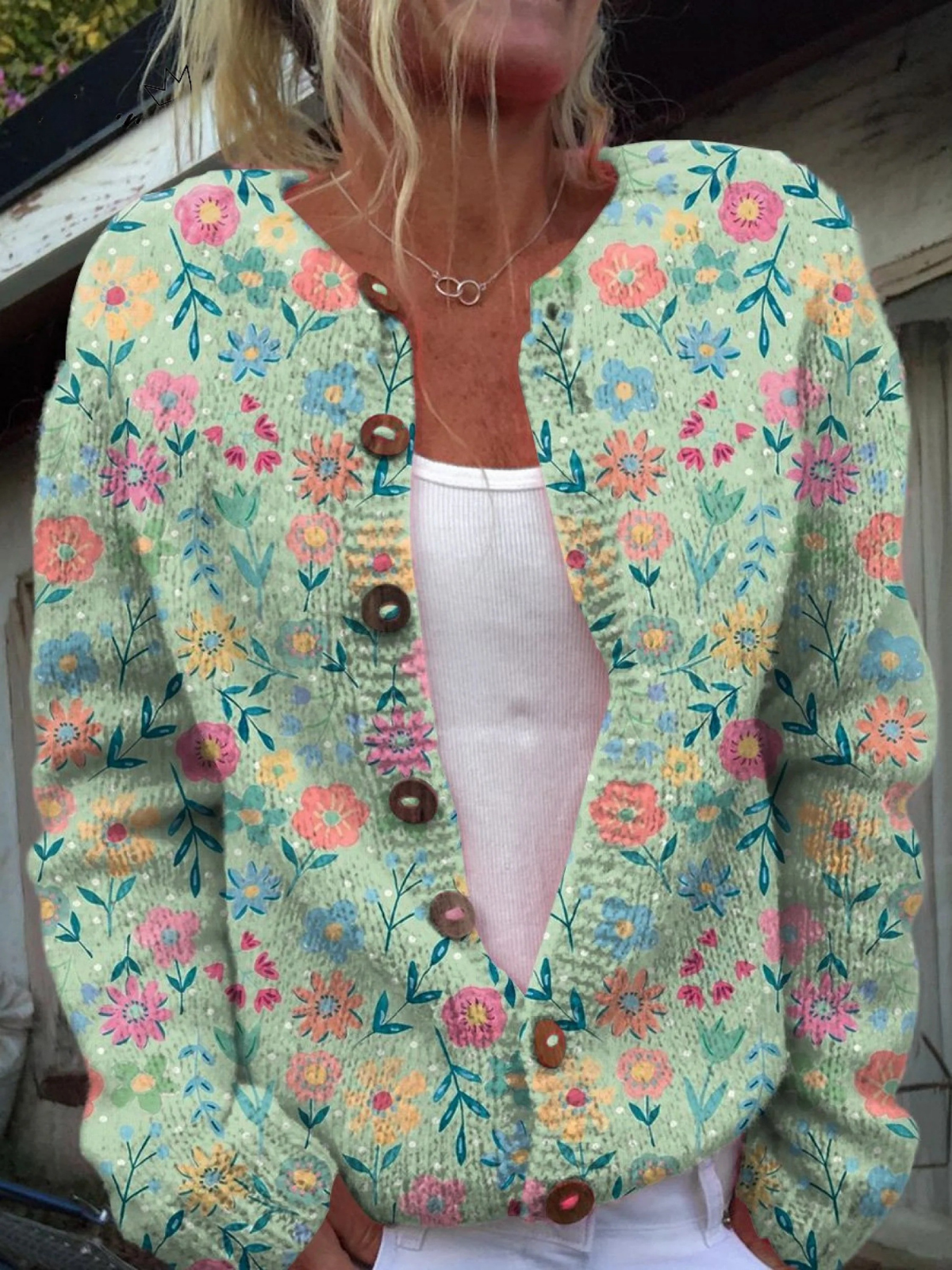FOXFIELD™ | Cardigan floral vintage pour femme