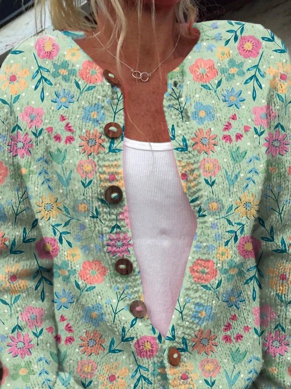 FOXFIELD™ | Cardigan floral vintage pour femme