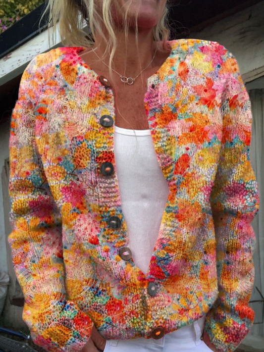 HELENA™ | Cardigan en maille vintage
