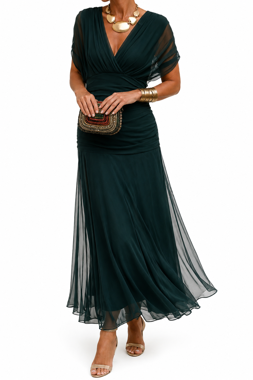 MIKAELA | Robe longue à épaules dénudées