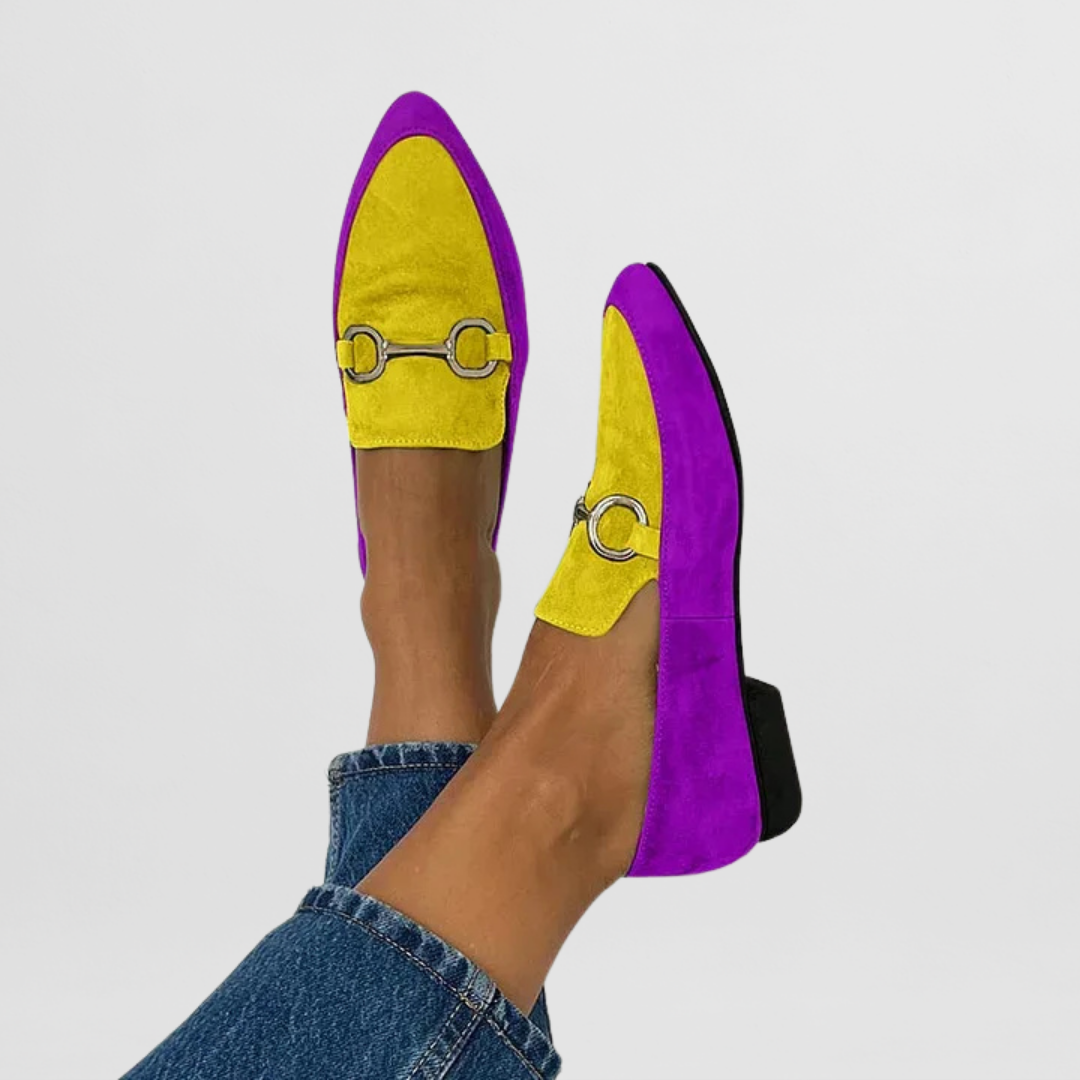 PATRIZIA - jaune et violet